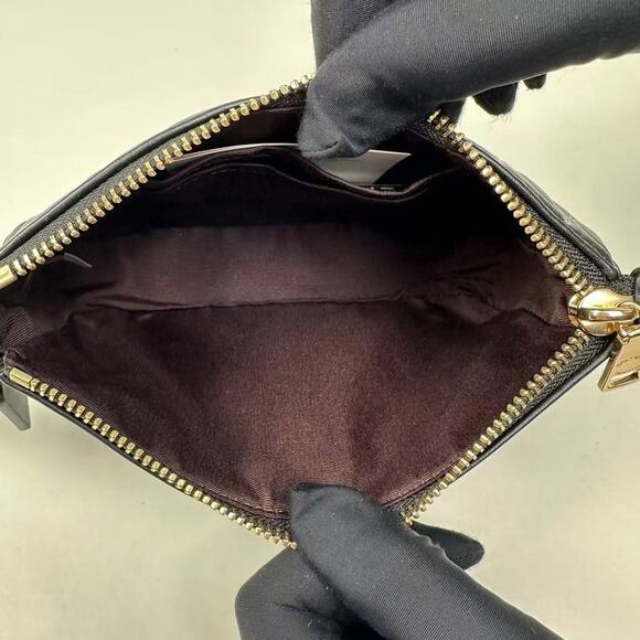 Coach Wristlet Nolita 19 In Signature Leather Embossed C In Black CZ456 NWT - Picture 8 of 9